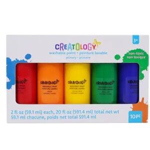 Brand New Primary Colors 10 count Washable Paint Set by Creatology™